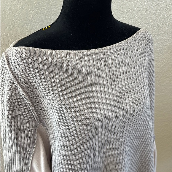 Free People City Of Stars Boat Neck Knit Peep Shoulder Sweater - Picture 3 of 8